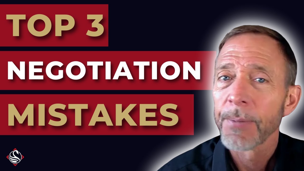 3 Negotiation Mistakes That Are Hurting Your Deals Chris Voss